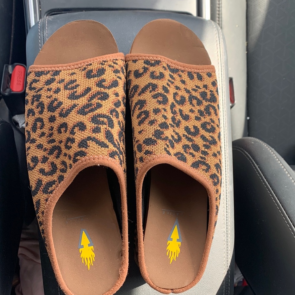 Only worn once Voltile Cheetah Wedges